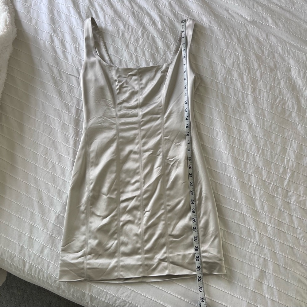 Aritzia TEN by Babaton Premiere Dress in Birch Color Size 8 - Picture 10 of 16